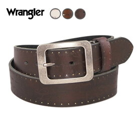 WRANGLER ラングラー レザーベルト 牛革 日本製 スクリプト (WR4031) ベルト 本革 メンズ カジュアル アメカジ ブランド エムズサンシン