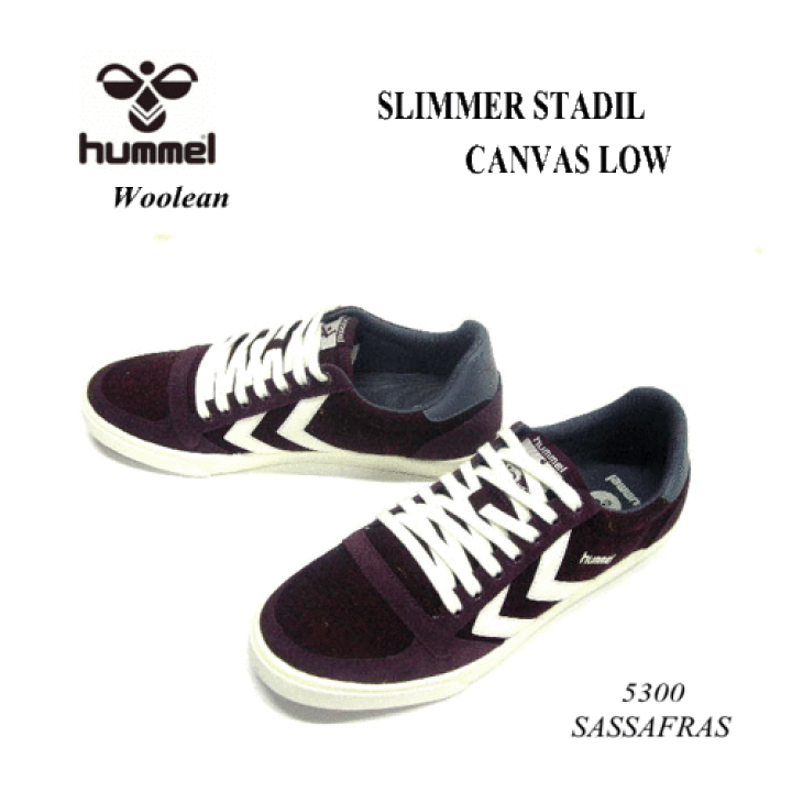 楽天市場 16年新作ヒュンメル スニーカー Hummel 国内正規品 靴 メンズ靴 スニーカー 男性用 Slimmer Stadil Woolen Low Sassafras ワイン レッド ツイード スエード 送料無料 キャンバス メーカー小売価格より10 オフ メンズシューズマーケット