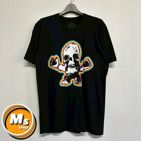 クロムハーツ フォティ コラボ プリント 黒 ブラック レインボー 半袖 Tシャツ トップス メンズ レディース Lサイズ 新品未使用