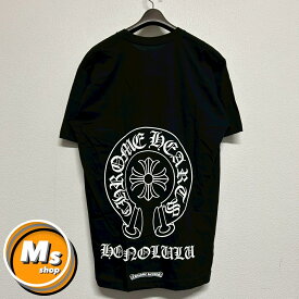 クロムハーツ ホースシュー ホノルル限定 黒 ブラック 半袖 Tシャツ トップス メンズ レディース Lサイズ 新品未使用