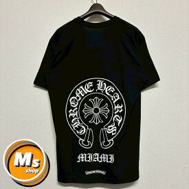 クロムハーツ ホースシュー マイアミ限定 黒 ブラック 半袖 Tシャツ トップス メンズ レディース Lサイズ 新品未使用