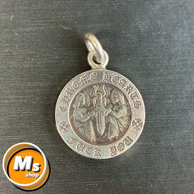 クロムハーツ エンジェルメダル オーバル シルバー ネックレス チャーム トップ ペンダント アクセサリー 小物 メンズ レディース 極美品