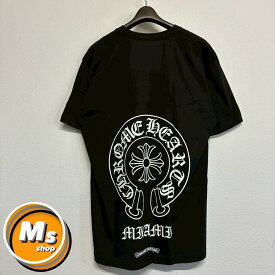クロムハーツ ホースシュー マイアミ限定 黒 ブラック 半袖 Tシャツ トップス メンズ レディース Lサイズ 新品未使用 2422