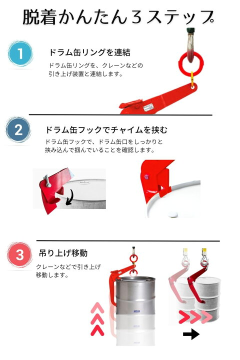 楽天市場】[ポイント10倍]ドラム缶吊り具【荷重約600kg】 垂直吊 