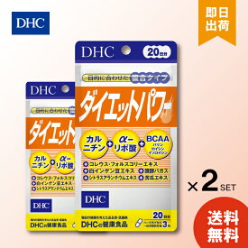 DHC　ダイエットパワー 60粒 20日分 ×2 ディーエイチシー dhc カルニチン α-リポ酸 BCAA バリン ロイシン イソロイシン コレウスフォルスコリ 白インゲン豆