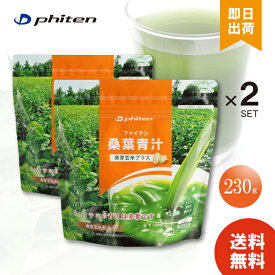 ファイテン PHITEN 桑葉青汁 発芽玄米プラス ×2袋 お徳用 粉末 健康食品 飲みやすい サプリメント ミネラル ビタミン アミノ酸 カルシウム 鉄分 食物繊維 野菜不足