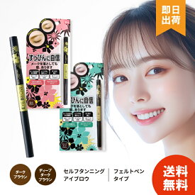 【選べる2種類 / レビューで300円off】 ビナ薬粧 セルフタンニング アイブロウ ST （ディープダークブラウン / ダークブラウン)眉墨 眉 まゆ 眉毛 まゆげ 自然 落ちない 汗 皮脂 ペンシル