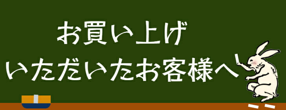 お買い上げいただいたお客様へ