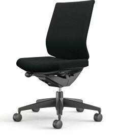 【在庫処分品・新品】コクヨ　事務椅子ウィザード3　ローバック　肘無し（ブラックシェルタイプ）ブラック色（VZE6）　ナイロンキャスター