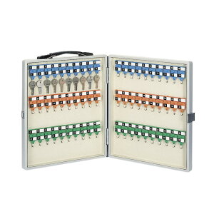 内田洋行 ウチダ UCHIDA キーケース トランク型 鍵収納ボックス UK-60型 施錠装置付き 60本掛け W313×D52×H357mm 1-129-2060