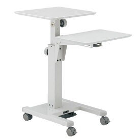 内田洋行 ウチダ UCHIDA プロジェクターテーブル AGシリーズ 上下機構・チルト・補助テーブル付 AG-400W 7-160-0030