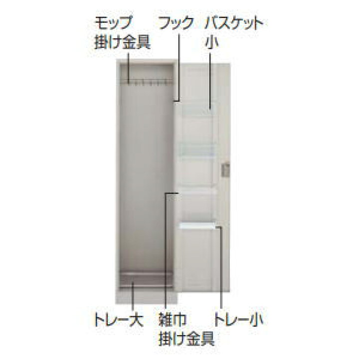 楽天市場】コクヨ KOKUYO クリーンロッカー 掃除道具収納 W455×D515 