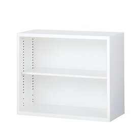 生興 オープン書庫 上置用 ホワイト W880×D400×H730mm ANW-32K