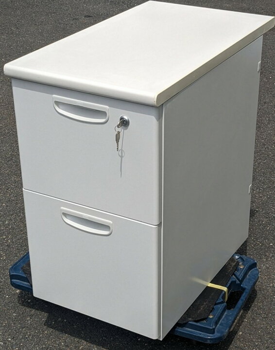 楽天市場】【中古】 ライオン事務器 脇デスク（2段） W400,D700,H700 