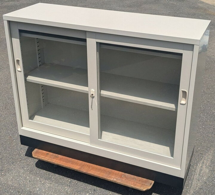 楽天市場】【中古】 生興 引き違い書庫G-43SG+専用ベース鍵1本付 