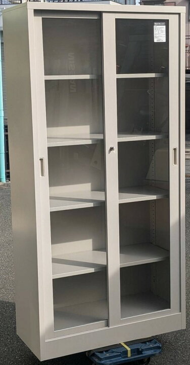 楽天市場】【中古】 コクヨ KOKUYO ガラス扉引き違い書庫 鍵2本付き 