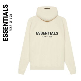 Fear Of God Essentials Rubber Logo Pullover Hoodie21SS CREAM