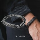 クラシックIDブレスレット(L)【ステンレス バングル メンズ レディース SCOMMAG エスカマジー】