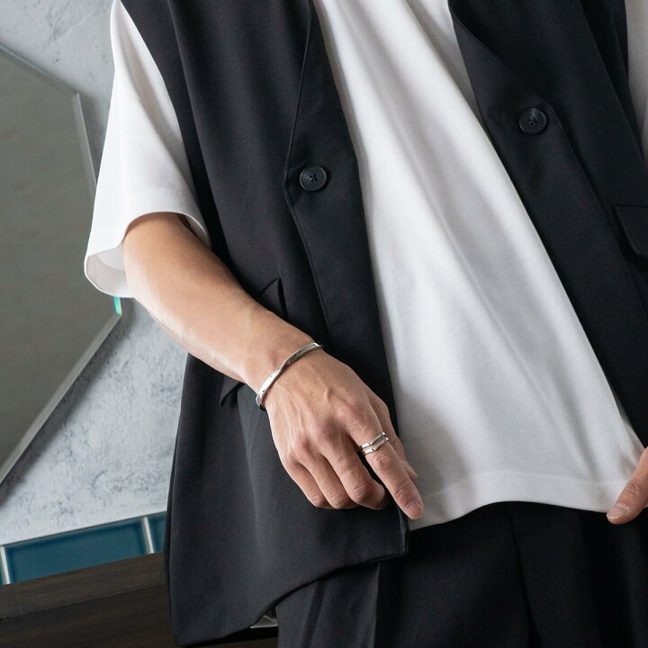 楽天市場】ハーフツイストバングル(L)【ステンレス ブレスレット 