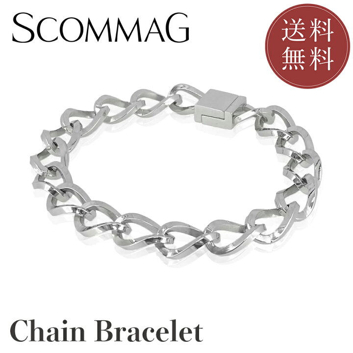 ステンレスブレスレット SCOMMAG エスカマジー 新入荷アイテム 7840円引き