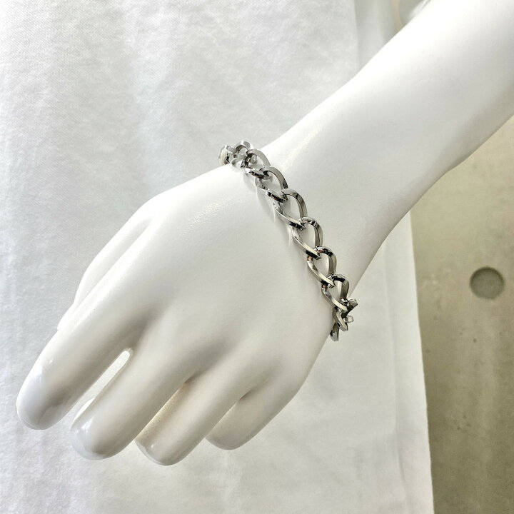 楽天市場】チェーンブレスレット(L) 【ステンレス チェーン メンズ 