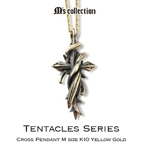 【M'scollection】ゴールドペンダントクロスメンズジュエリーギフトアクセサリーsilver925シルバー925ネックレス送料無料チェーン付きセット記念日誕生日ラッピング包装XP-01910P05Dec15