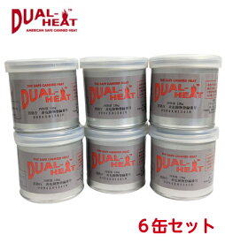 DualHeat デュアルヒート 固形燃料 2時間燃焼タイプ 小缶　6缶　セット　井之上事務所