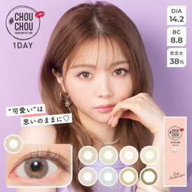 チュチュワンデー #CHOUCHOU1day 2箱20枚入 1日装用 度あり なし 全6色 14.2mm カラコン 1日使い捨て コンタクトレンズ 送料無料