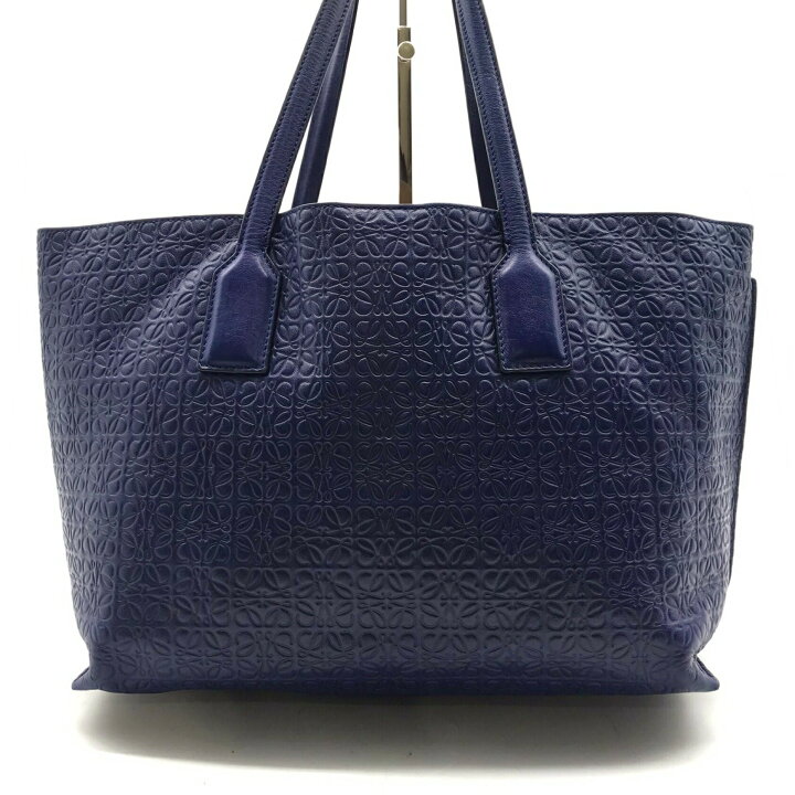 楽天市場】【中古】LOEWE ロエベ リピート アナグラム レザー トート  