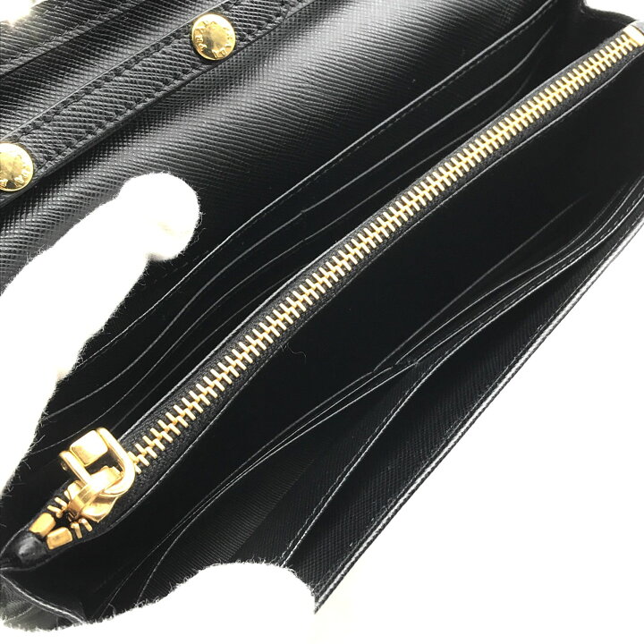 楽天市場】【中古】美品 PRADA プラダ 2WAY ロゴ 型押し サフィアーノ 