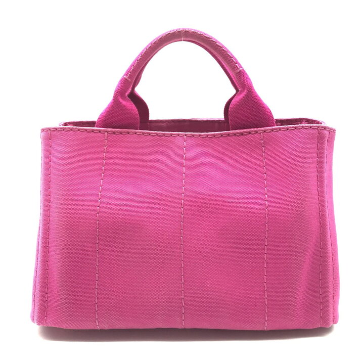 楽天市場】【中古】良品 PRADA プラダ ミニ カナパ 2WAY 三角ロゴ 