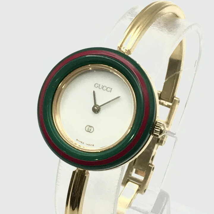 楽天市場】【中古】美品 GUCCI グッチ チェンジ ベゼル 1100-L 12色 