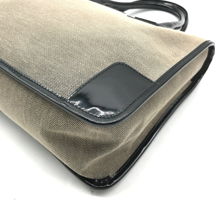 楽天市場】【中古】良品 GUCCI グッチ キャンバス エナメル ハンド  