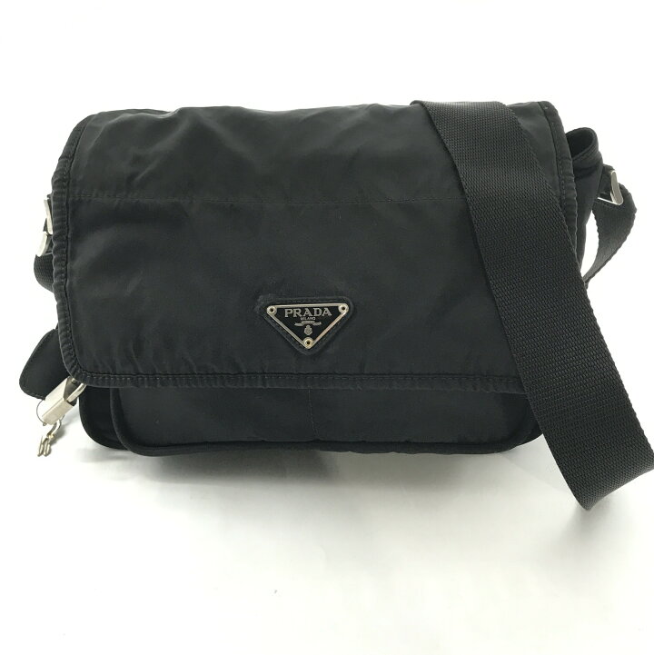 楽天市場】【中古】PRADA プラダ 三角ロゴ プレート テスート ナイロン 