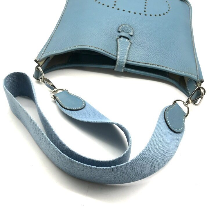 楽天市場】【中古】HERMES エルメス エヴリン1 PM トリヨン ブルー  