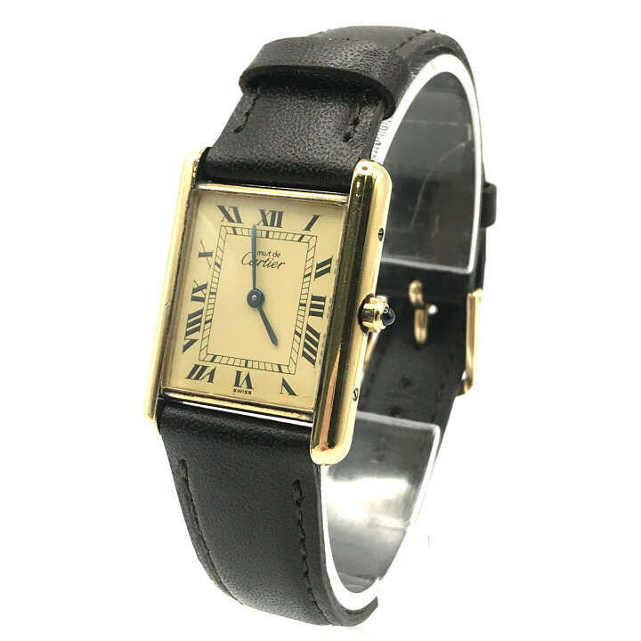 楽天市場】【中古】良品 Cartier カルティエ マストタンク 925 革 