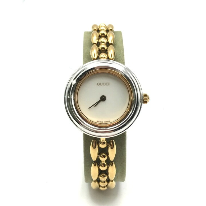 楽天市場】【中古】美品 GUCCI グッチ チェンジベゼル クォーツ 白文字  