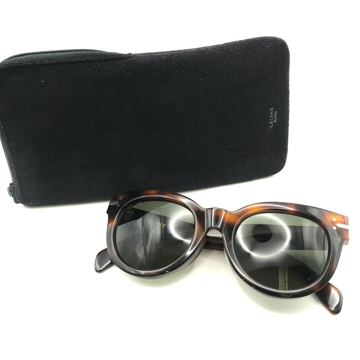 楽天市場】【中古】美品 CELINE セリーヌ べっ甲 サングラス アイ 