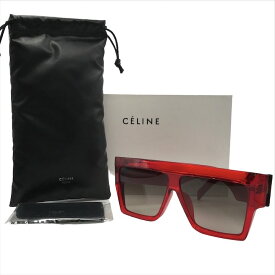 【中古】展示品 CELINE セリーヌ CL40030F メガネ サングラス アイウェア レッド 箱付き a3054