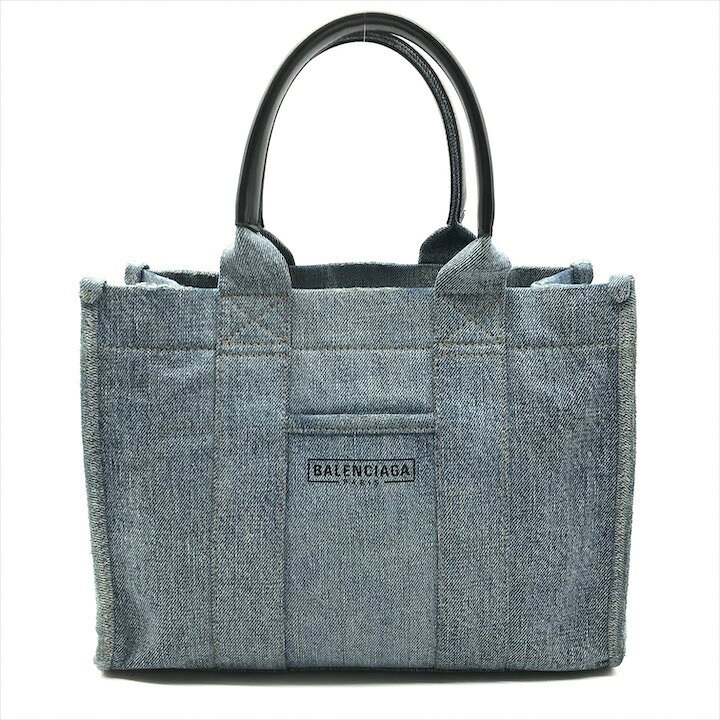 楽天市場】【中古】良品 BALENCIAGA バレンシアガ ロゴ デニム ハード 