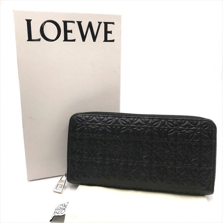 楽天市場】【中古】超美品 LOEWE ロエベ アナグラム リピート レザー  