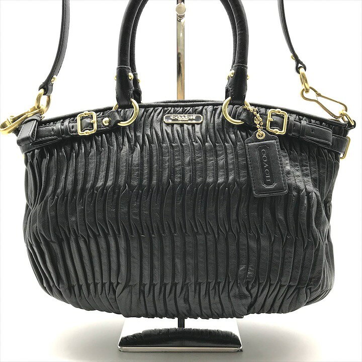 楽天市場】【中古】良品 COACH コーチ レザー 2WAY ハンド バッグ  
