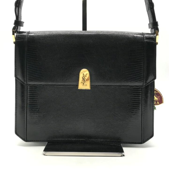 楽天市場】【中古】美品 YSL イヴサンローラン リザード ワン 