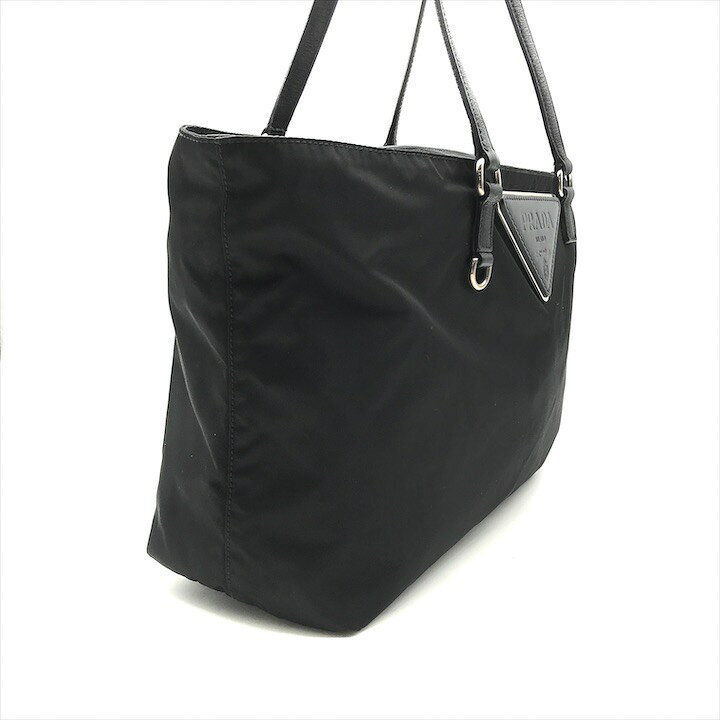 楽天市場】【中古】良品 PRADA プラダ ビッグ 三角ロゴ テスート 
