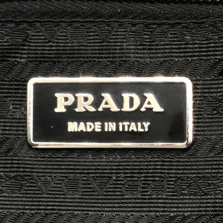 楽天市場】【中古】良品 PRADA プラダ ビッグ 三角ロゴ テスート 