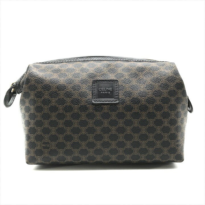 楽天市場】【中古】美品 CELINE セリーヌ ブラック マカダム PVC 