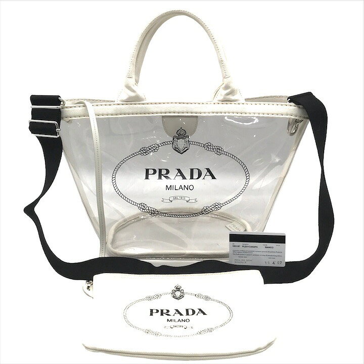 楽天市場】【中古】良品 PRADA プラダ カナパ 2WAY トート ショルダー  