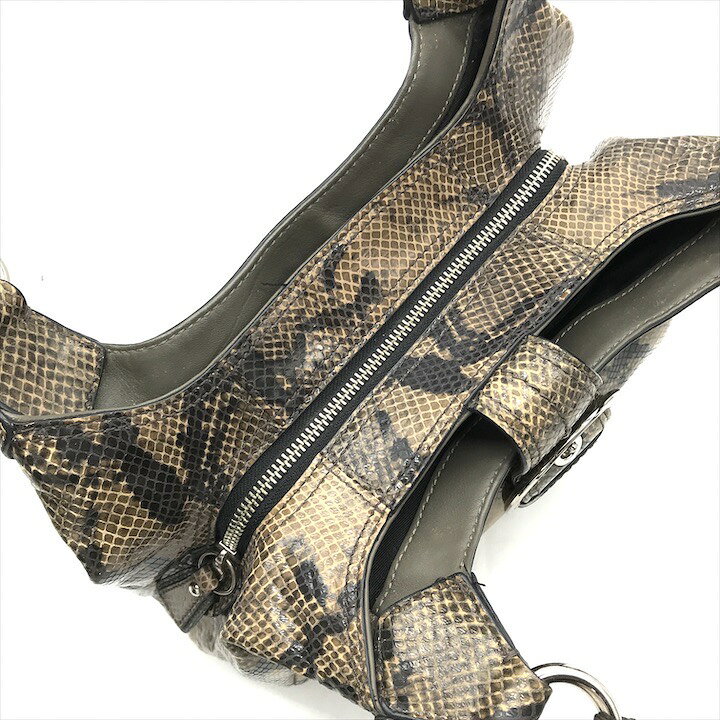 楽天市場】【中古】良品 COACH コーチ パイソン ハンド バッグ  