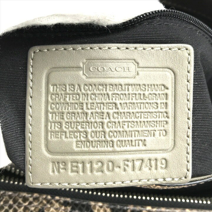 楽天市場】【中古】良品 COACH コーチ パイソン ハンド バッグ  