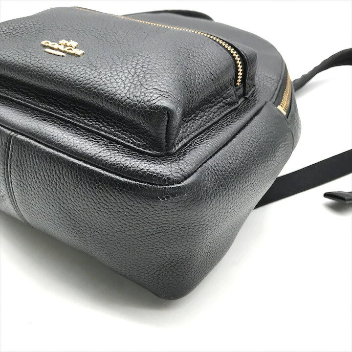 楽天市場】【中古】美品 COACH コーチ ロゴ金具 レザー リュック  